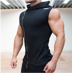 Bodybuilding Stringer Hoodies Sleeveless